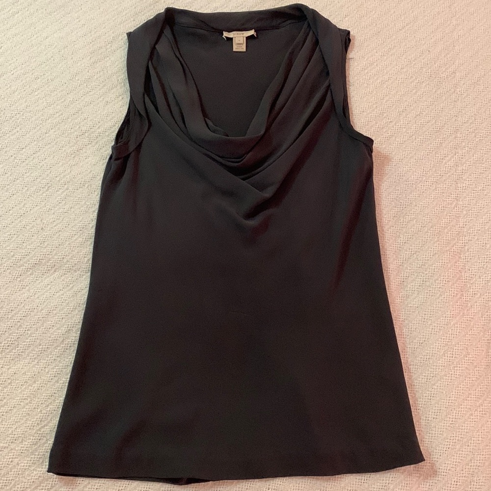 J. Crew Sleeveless Cowl blouse